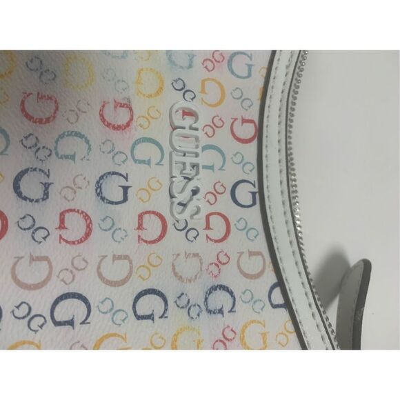 Guess Colorful Monogrammed Handbag - Picture 7 of 12